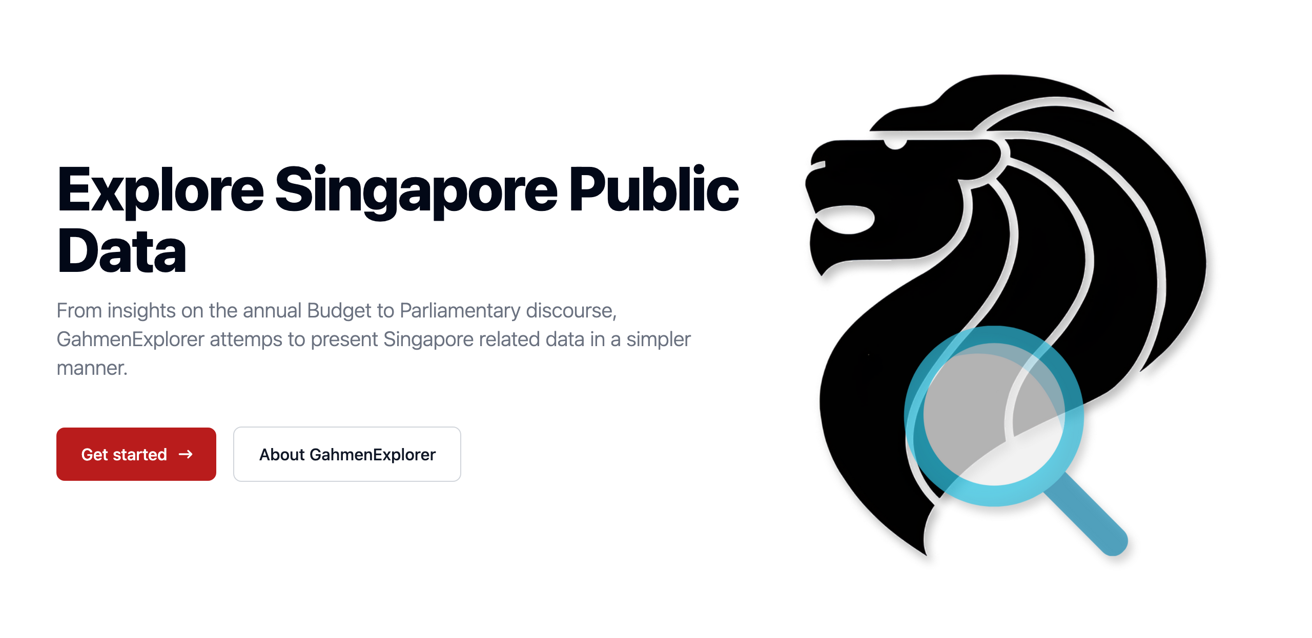 Gahmen Explorer : Visualizing Singapore Government Data
